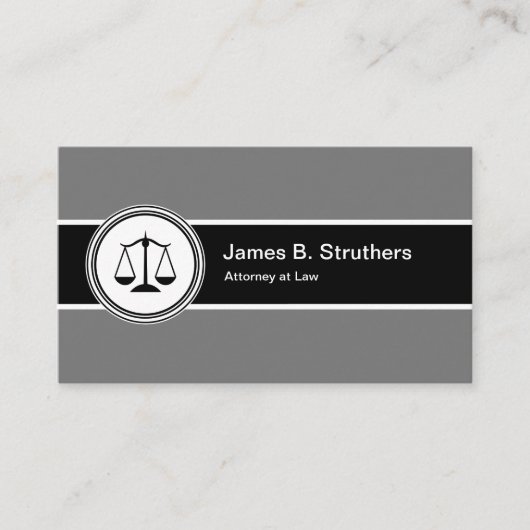 Attorney Logo Professional Visitekaartje (Voorkant)