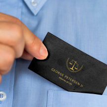 Attorney luxe gouden schaal zwart leder