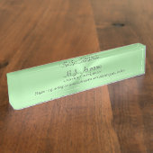 Attorney Luxury apple green justice slogan Naambordje (Zijkant)