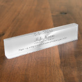 Attorney Luxury poetste chrome look met slogan Naambordje (Zijkant)