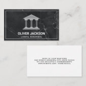 Attorney | Marmer | Logo Romeinse pilaar Visitekaartje (Voorkant / Achterkant)