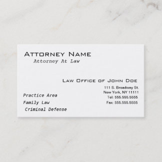 Attorney Modern II - Simple, Clean, Elegant Visitekaartje