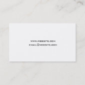 Attorney Modern II - Simple, Clean, Elegant Visitekaartje (Achterkant)