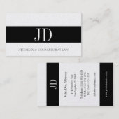 Attorney Monogram Platinum Bandit Visitekaartje (Voorkant / Achterkant)