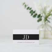 Attorney Monogram Platinum Bandit Visitekaartje (Staand voorkant)