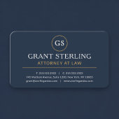 Attorney Navy Blue Professional Visitekaartje