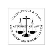 Attorney of Law - Adres Rubberstempel (Afrduk)