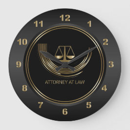 Attorney of Law - Black and Gold Grote Klok