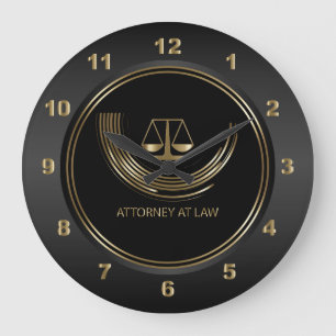 Attorney of Law - Black and Gold Grote Klok