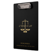Attorney of Law - Black and Gold Klembord (Links)