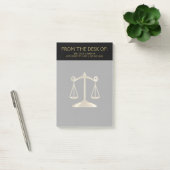 Attorney of Law - Black and Gold Post-it® Notes (Kantoor)