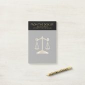 Attorney of Law - Black and Gold Post-it® Notes (Op bureau)