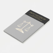 Attorney of Law - Black and Gold Post-it® Notes (Schuin)