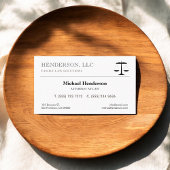 Attorney of Law Black Scale Visitekaartje