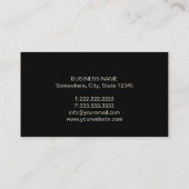 Attorney of Law Classic Black & Gold Lawyer Visitekaartje (Achterkant)