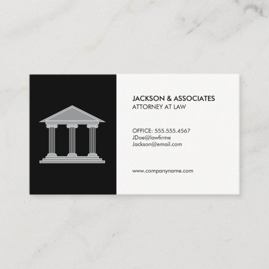 Attorney of Law Classic Visitekaartje (Voorkant)