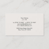 Attorney of Law Faux Gold Leaf en Black Linen Visitekaartje (Achterkant)