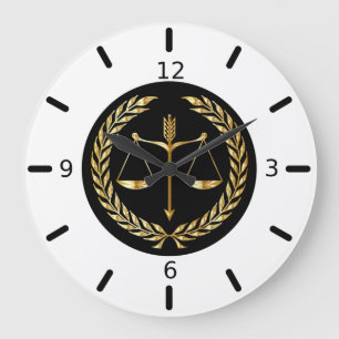 Attorney of Law Large Clock Grote Klok