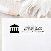 Attorney of law legal help return address labels (Insitu)