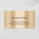 Attorney of Law Modern Gold Lijst Lawyer Kantoor Visitekaartje (Achterkant)