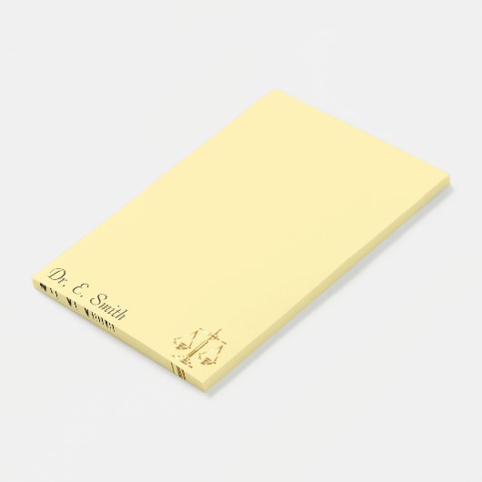 Attorney of law post-it® notes (Schuin)