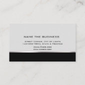 Attorney of Law Professional Simple Grey Black Visitekaartje (Achterkant)