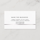 Attorney of Law Professional Simple Grey Black Visitekaartje (Achterkant)