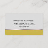 Attorney of Law Professional Simple Grey Yellow Visitekaartje (Achterkant)