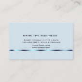 Attorney of Law Professional Simple Plain Blue Visitekaartje (Achterkant)