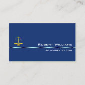 Attorney of Law Professional Simple Plain Blue Visitekaartje (Voorkant)