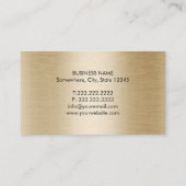 Attorney of Law Stylish Brushed Gold Visitekaartje (Achterkant)