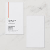 Attorney of Law Trendy minimalist Elegant Simple Visitekaartje (Voorkant / Achterkant)