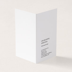 Attorney of Law Trendy minimalist Elegant Simple Visitekaartje