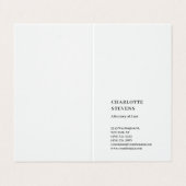 Attorney of Law Trendy minimalist Elegant Simple Visitekaartje (Buitenkant ongevouwen)