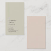 Attorney of Law Trendy minimalist Elegant Simple Visitekaartje (Voorkant / Achterkant)