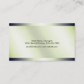 Attorney of Law White en Silver Steel Legal Scale Visitekaartje (Achterkant)