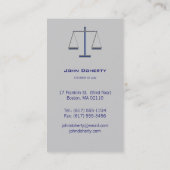 ATTORNEY OP WET - Moderne Visitekaartje (Achterkant)