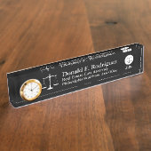 Attorney or Law Professional Unique Black Naambordje (Zijkant)