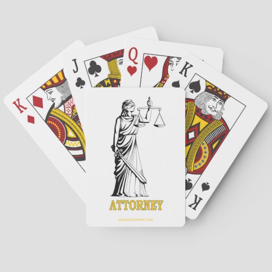 ATTORNEY POKERKAARTEN (Achterkant)