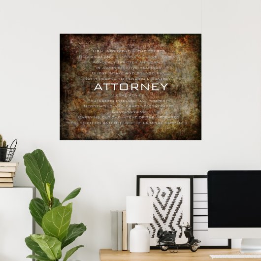 Attorney Poster (Thuiskantoor)