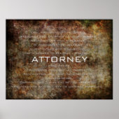 Attorney Poster (Voorkant)