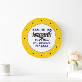 Attorney Powers Funny Kantoor Wall Clock Grote Klok (Huis)