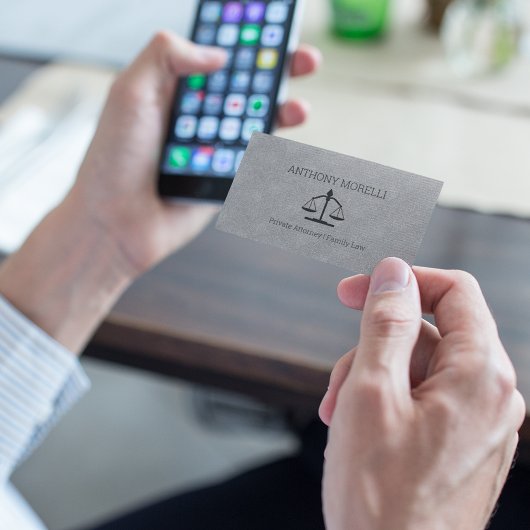 Attorney Professional Gray | Zwart Visitekaartje