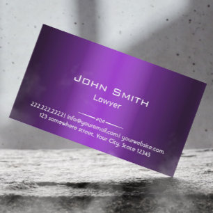 Attorney Professional Paars Shades Visitekaartje