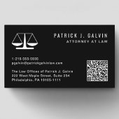 Attorney Professional QR-code zwart Visitekaartje