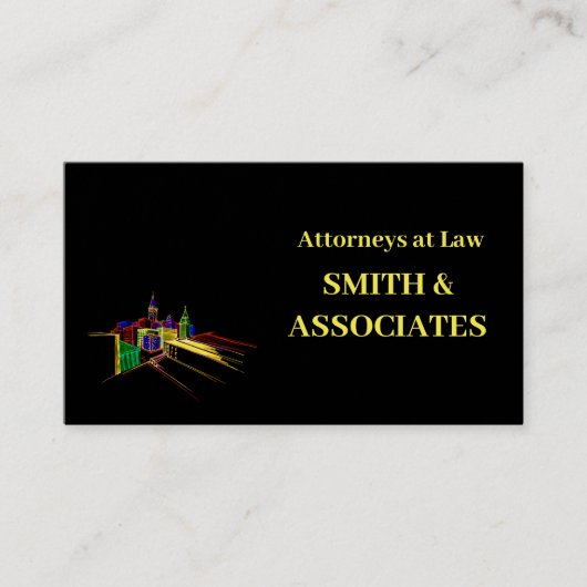 Attorney Professional Visitekaartjes Black (Voorkant)