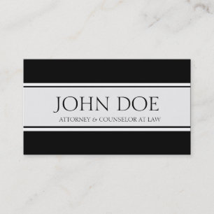 Attorney Ribbon Black Visitekaartje