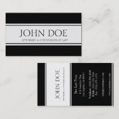 Attorney Ribbon Black Visitekaartje (Voorkant / Achterkant)