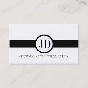 Attorney Ribbon Round Visitekaartje