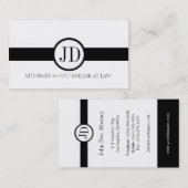 Attorney Ribbon Round Visitekaartje (Voorkant / Achterkant)